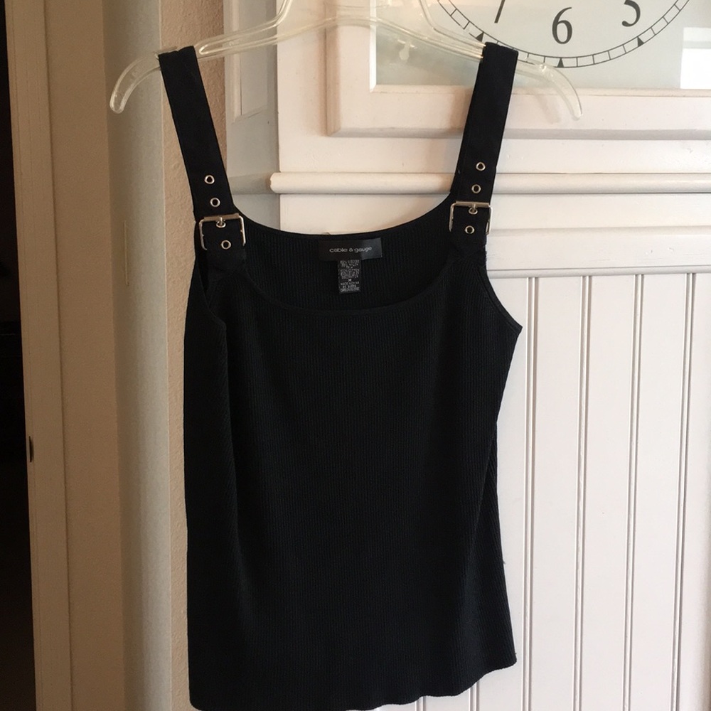 Black sweater tank camisole